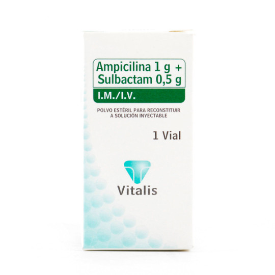 AMPICILINA SULBACTAM 1 AMPOLLA 1.5GR. VT