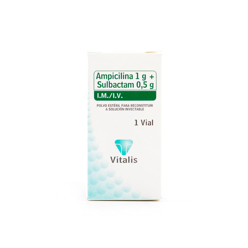 AMPICILINA SULBACTAM 1 AMPOLLA 1.5GR. VT