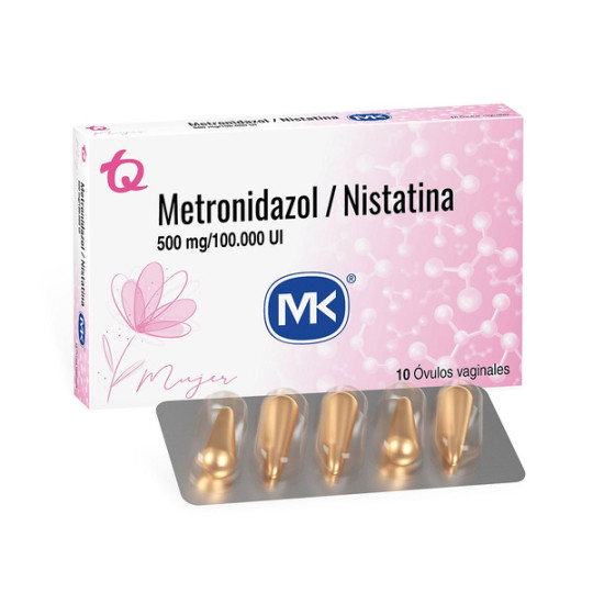 METRONIDAZOL 500 MG NISTATINA 10 OVU.MK