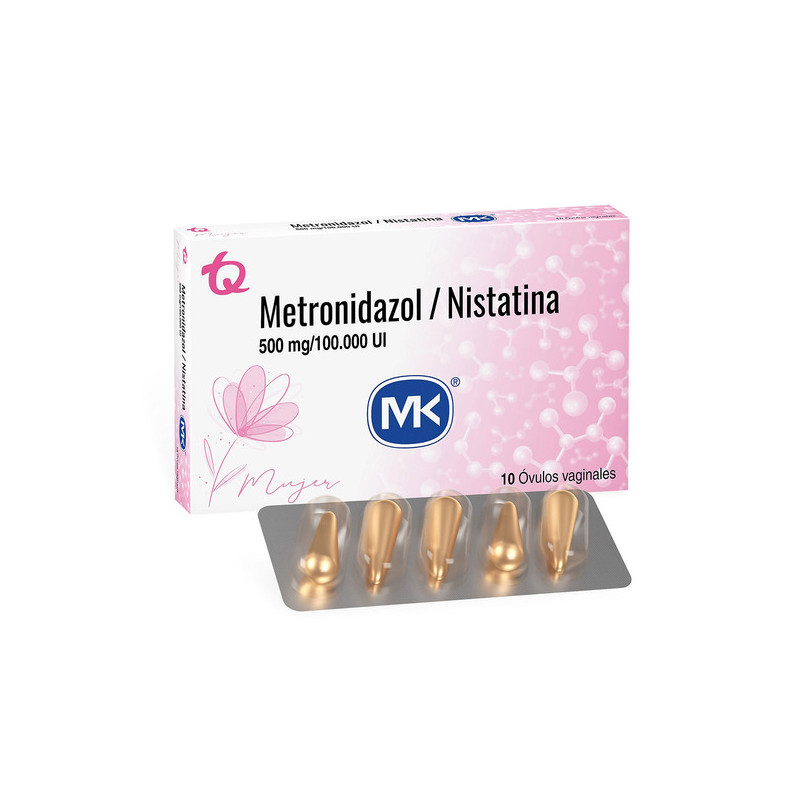 METRONIDAZOL 500 MG NISTATINA 10 OVU.MK