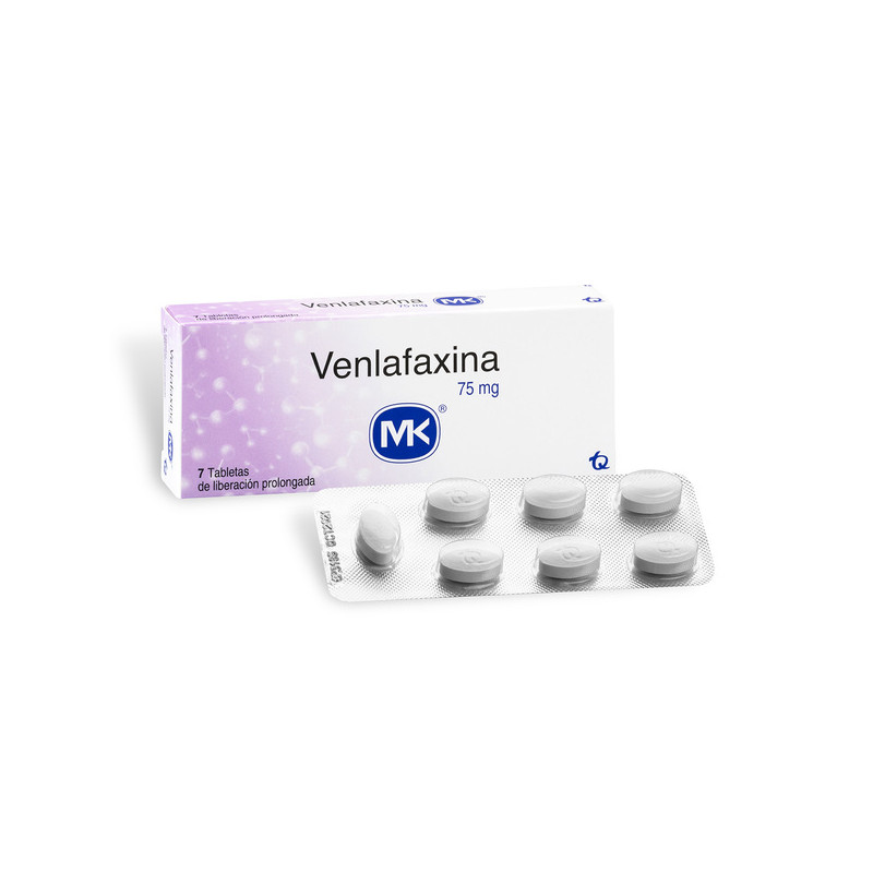 VENLAFAXINA 75 MG 7 TBS MK