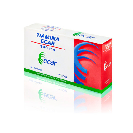 TIAMINA 300 MG 250 TABLETAS EC