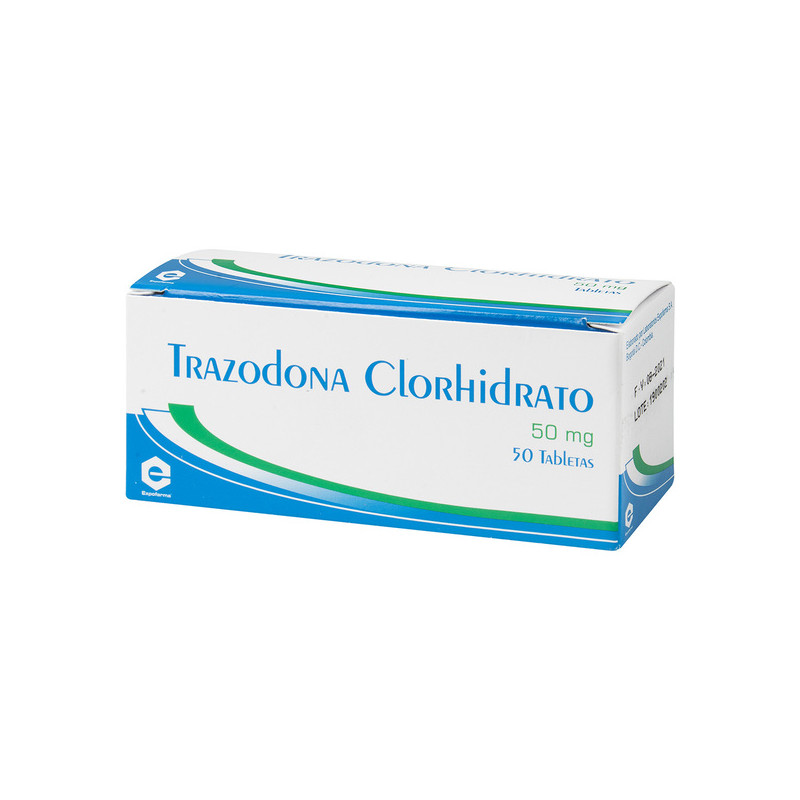 TRAZODONA 50 MG 50 TABLETAS EX