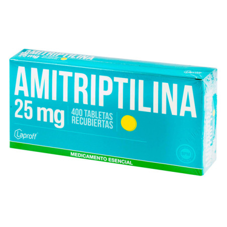 AMITRIPTILINA 25 MG 400 TABLETAS LP
