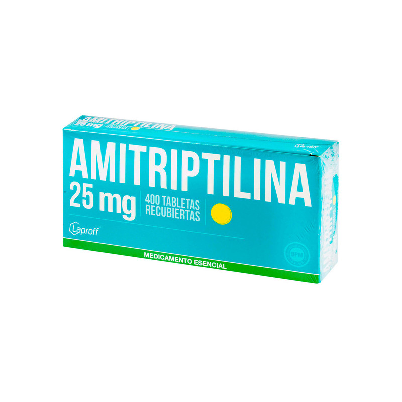 AMITRIPTILINA 25 MG 400 TABLETAS LP