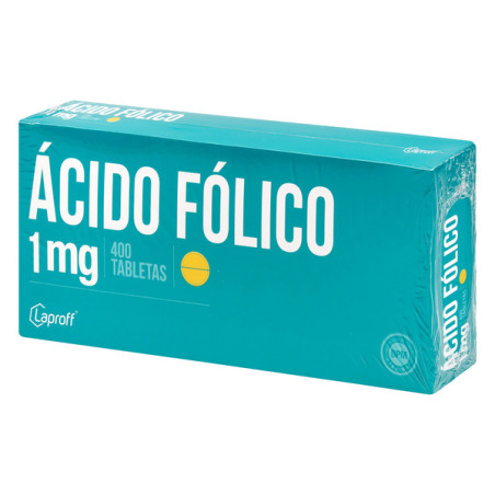 ACIDO FOLICO 1 MG 400 TABLETAS LP