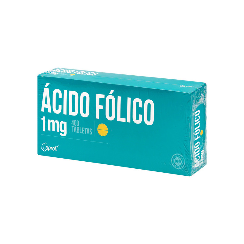 ACIDO FOLICO 1 MG 400 TABLETAS LP
