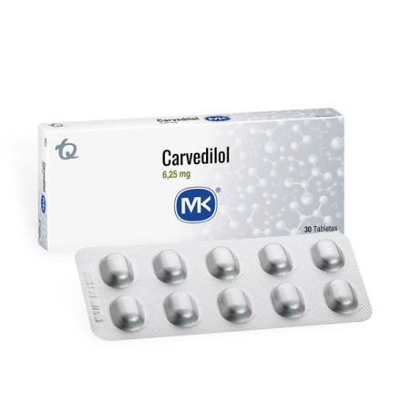 CARVEDILOL 6.25 MG 30 TBS MK(M)7410