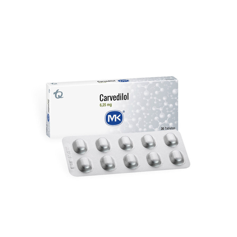 CARVEDILOL 6.25 MG 30 TBS MK(M)7410