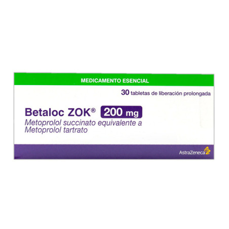 BETALOC ZOK 200 MG 30TBS(P)68543(SC)(SF)