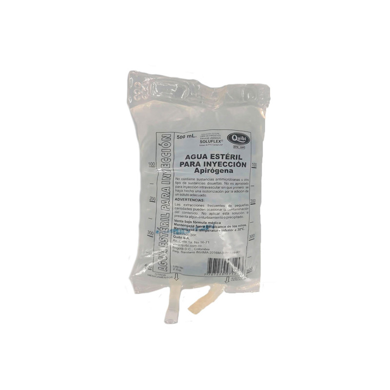 AGUA DESTILADA QUIBI BOLSA 500 ML