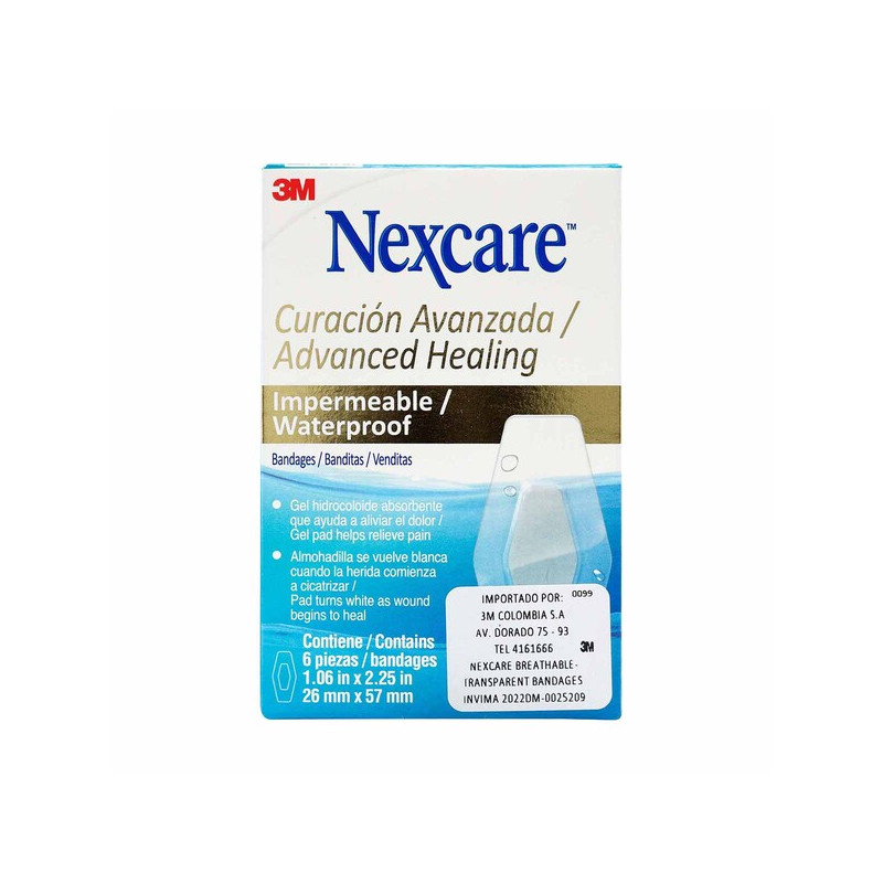 BANDITAS NEXCARE CURACION AVANZADA 6UND