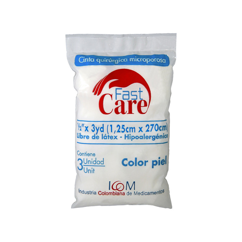 ( ) MICROPORE PIEL FAST CARE 1/2X3 3UND ICOM