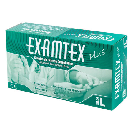 GUANTE EXAMTEX PROTEX 100 UND T.L