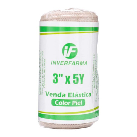 VENDA ELASTICA COLOR PIEL 3X5 INVERFARMA