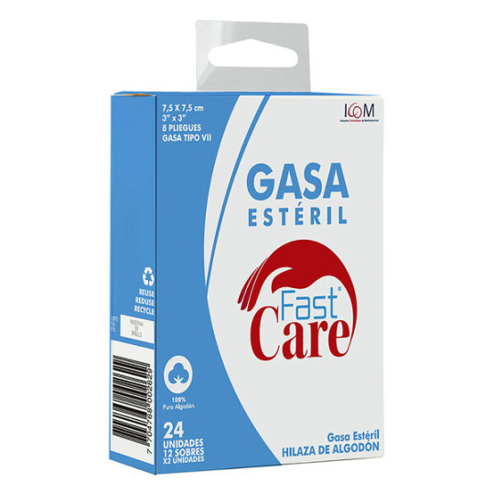 ( ) GASA FAST CARE ESTERIL 3X3 YD 12SBS ICOM