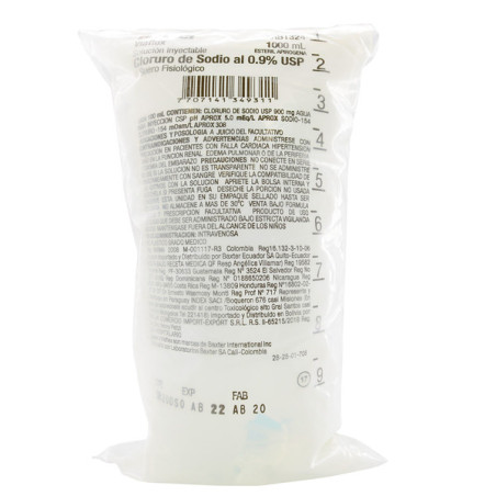 SUERO FISIOLOGICO CLO.SOD.1000 ML RB1324