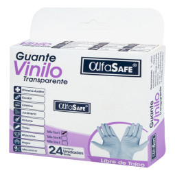 GUANTES VINILO ALFASAFE 24 UND S