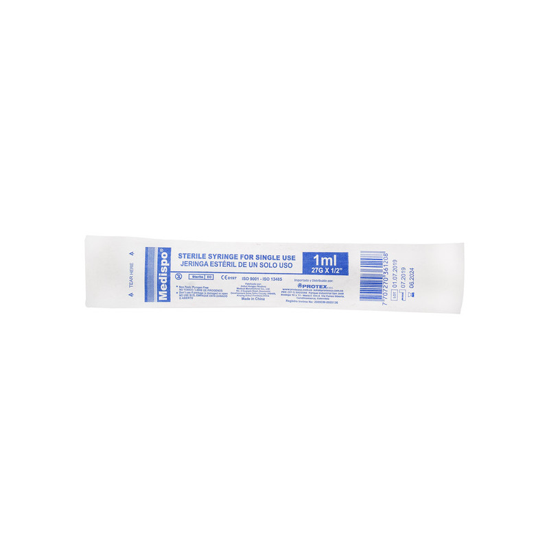 JERINGA MEDISPO INSULINA 3P 1 ML 27X1/2