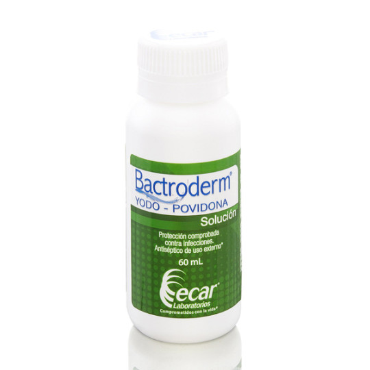 BACTRODERM YODOPOVIDONA SOLUCION 60 ML