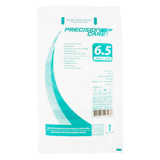 GUANTE ESTERIL PRECISION ETERNA 6 1/2