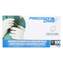 GUANTE DES.PRECISION LATEX 100 UND M