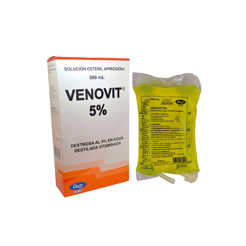 SUERO VENOVIT 5% A/D 500 ML BOLSA