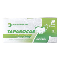 TAPABOCA BLANCO 50 UND EMP.IND.INVERFAR