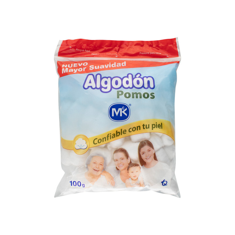 ALGODON POMOS 100 GR MK
