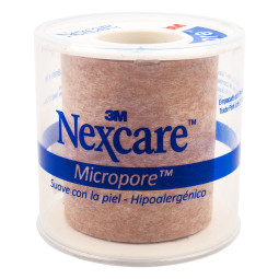 MICROPORE PIEL 48X5 (2X5) DISPENSADOR 3M