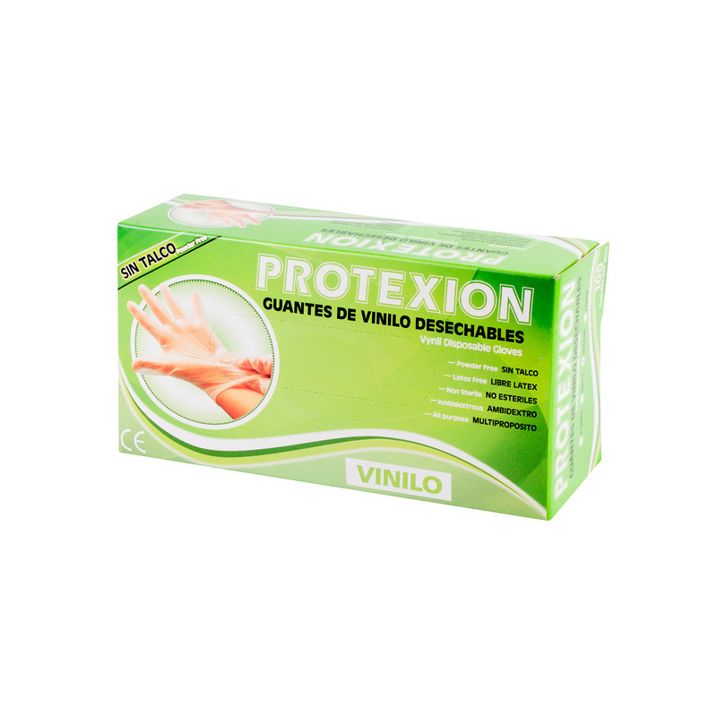 GUANTE EXAMEN VINILO PROTEX T.M 100 UND