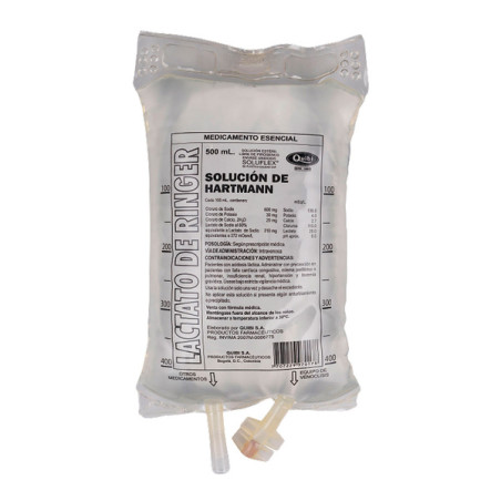 SOLUCION LACTATO RINGER 500ML QUIBI BOLS