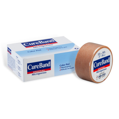 MICROPORE PIEL CURE BAND BOL 1X10 12UND