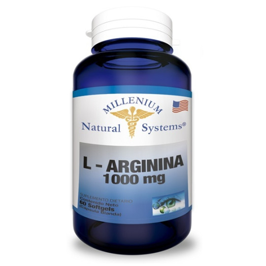 ( ) L-ARGININE 1000MG 60 SOFTGELS NATURAL SYSTEMS