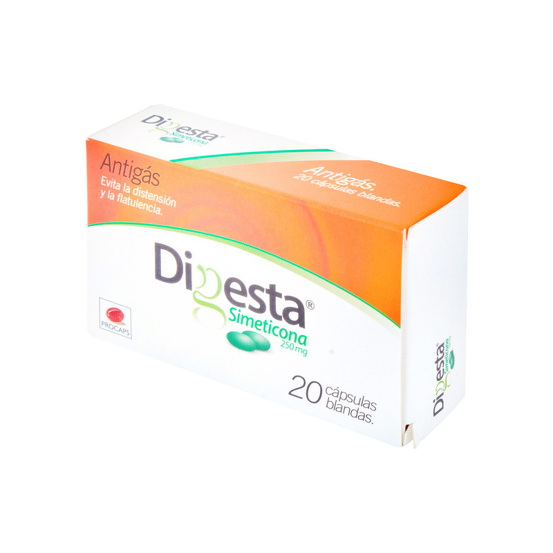 DIGESTA 250 MG 20 TBS