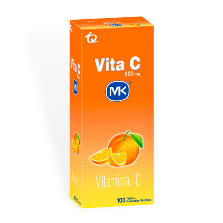 VITAMINA VITA C NARANJA MAST 100 TBS MK