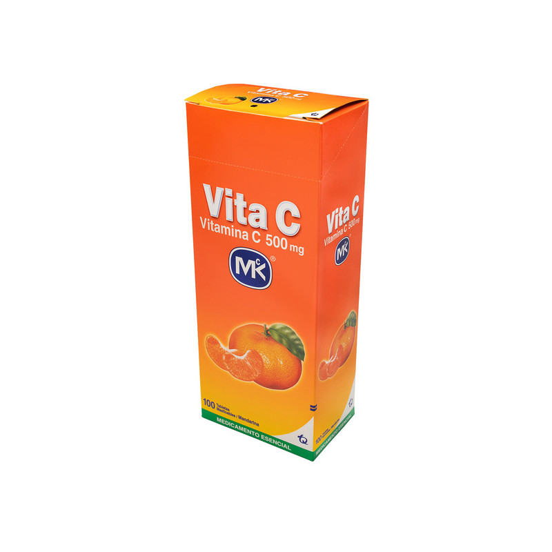VITA C 500 MG MANDARINA 100 TBS MK