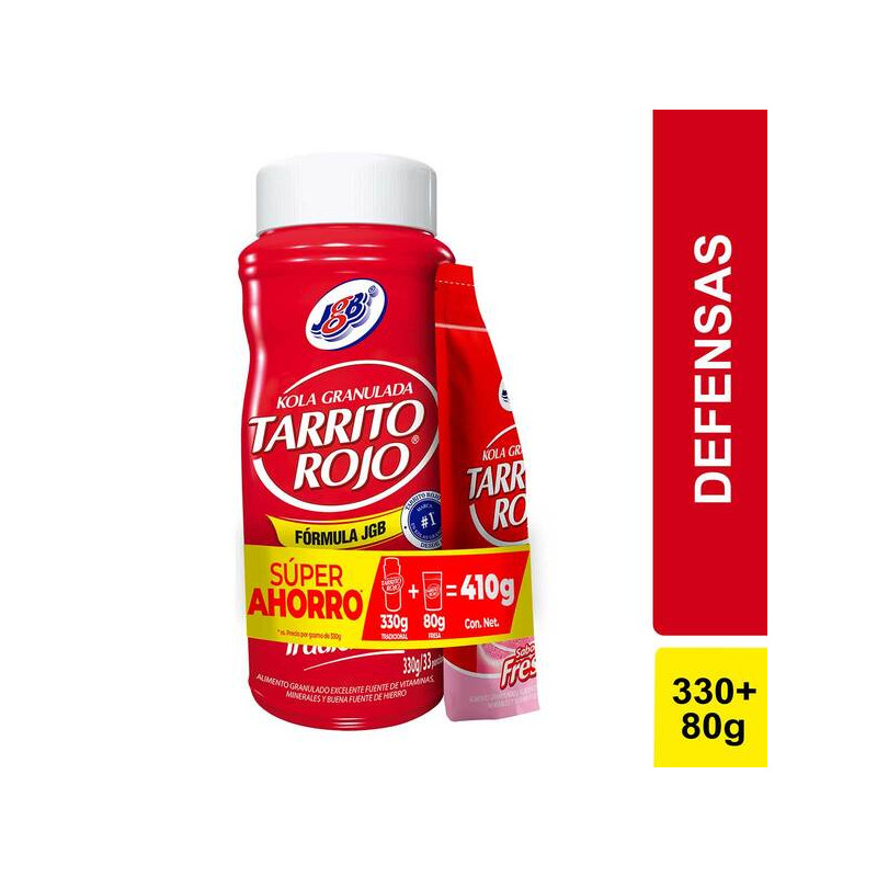 KOLA GRANULADA JGB 330 GR FRESA 80GR P.E