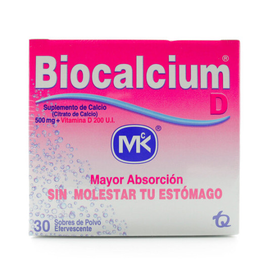 BIOCALCIUM D POLVO 500 MG 30 SBS MK
