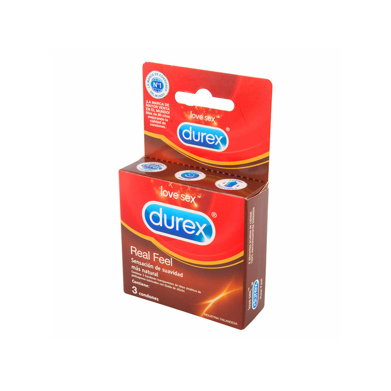 PRESERVAT.DUREX REAL FEEL  3 UND
