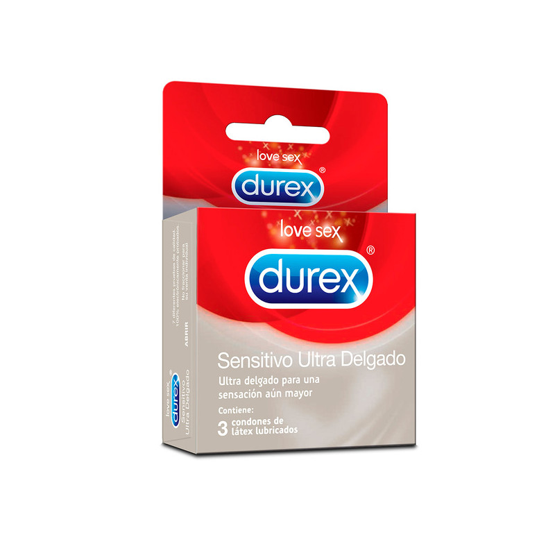 PRESERVAT.DUREX INVISIBLE 3 UND