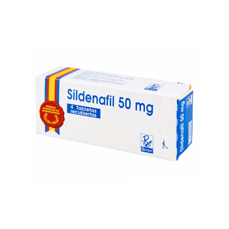 SILDENAFIL 50 MG 4 TABLETAS RC                    