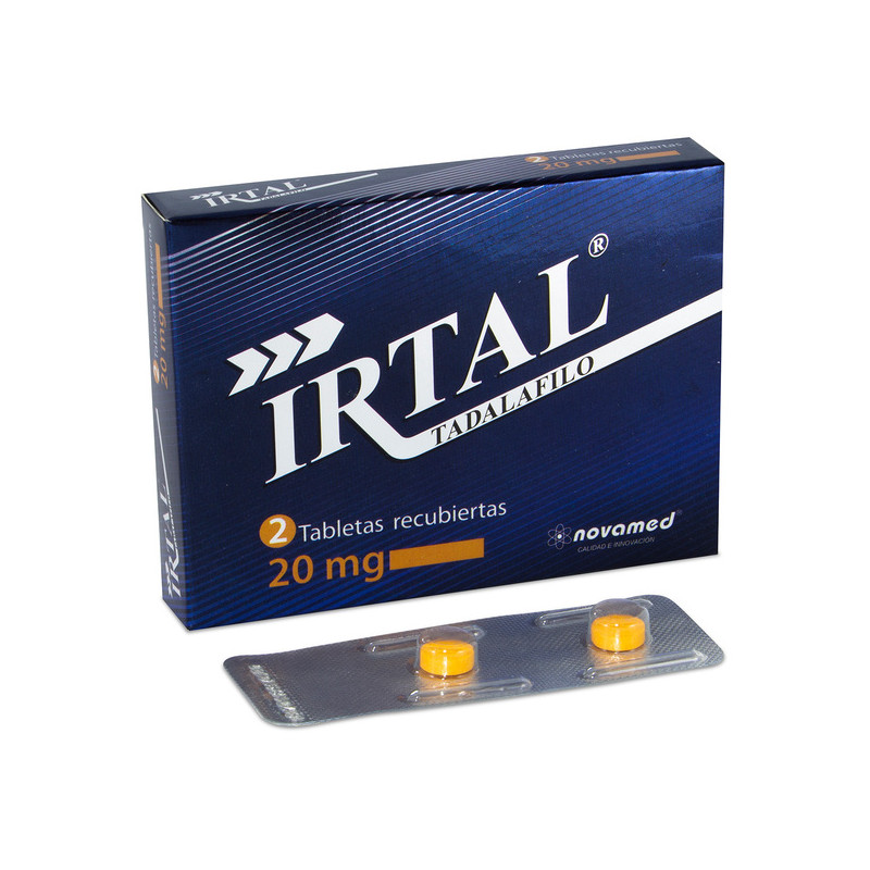 ( ) TADALAFILO IRTAL 20 MG 2 TABLETAS