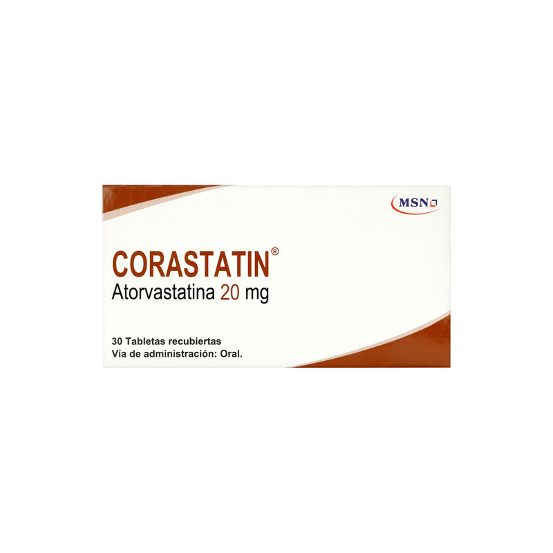 CORASTATIN ATORVASTATINA 20 MG 30 TBS             