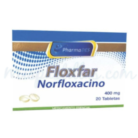 ( ) FLOXFAR (NORFLOXACINO) 400 MG CJ 20 TAB TRIDEX