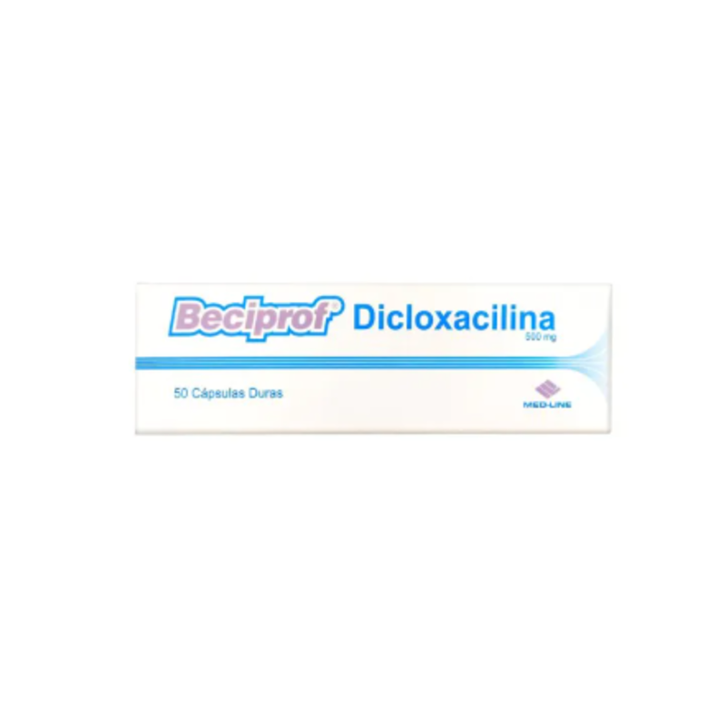 ( ) BECIPROF (DICLOXACILINA) 500 MG CJ 50 CAP MED-LINE