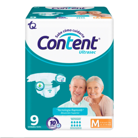 PAN CONTENT ULTRASEC TALLA M 9 UND