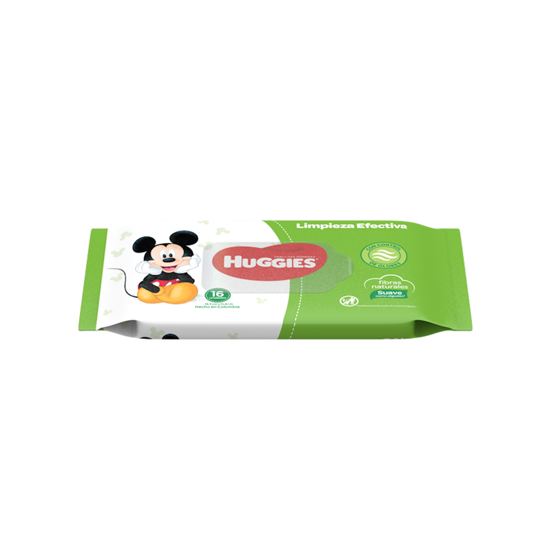 TOALLAS HUGGIES LIMPIEZA EFECTIVA 16UND