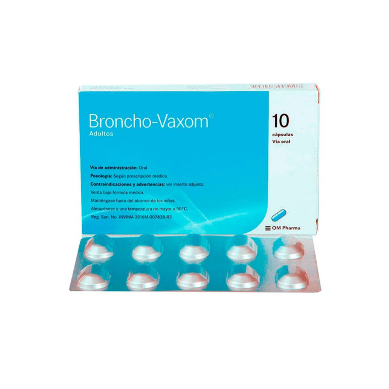 BRONCHO-VAXOM ADULTO 10 CAP(A)(3% )(PAE)