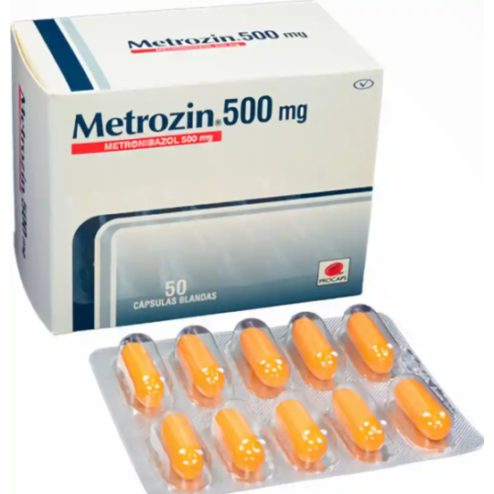 METROZIN 500 MG 50 CAPSULAS(PAE)
